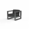 Redondo Club Chair in Spectrum Carbon, No Welt - Redondo Club Chair in Spectrum Carbon, No Welt
