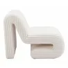 Opam Accent Chair in White- Side view 3 - Opam Accent Chair in White- Side view 3