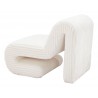 Opam Accent Chair in White- Side view 4