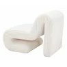 Opam Accent Chair in White- Side view 4 - Opam Accent Chair in White- Side view 4