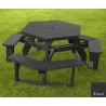 Polly Products Open Hexagon Table Universal Access1 - Polly Products Open Hexagon Table Universal Access1