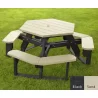 Polly Products Open Hexagon Table Universal Access - Polly Products Open Hexagon Table Universal Access
