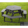 Polly Products Open Hexagon Table Universal Access3