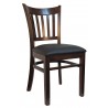 H&D Seating Open Vertical Back Wood Chair - Dark Walnut