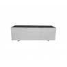 Bellini Modern Living Optik Sideboard - Anthracite Grey Body + White Ceramic Top