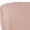 Sunpan Ivana Dining Chair in Soho Blush - Seat Closeup Angle - Sunpan Ivana Dining Chair in Soho Blush - Seat Closeup Angle
