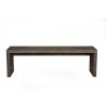 Alpine Furniture Fiji Bench in Weathered Grey - Front
