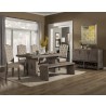 Alpine Furniture Fiji Bench in Weathered Grey - Lifestyle 2