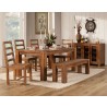  Alpine Furniture Shasta Dining Table in Salvaged Natural - Lifestyle