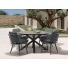 Whiteline Modern Living Kassey Round Outdoor Dining Table - Lifestyle