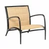 Woodard Orion Padded Sling Lounge Chair - Low Seat - Angled - Woodard Orion Padded Sling Lounge Chair - Low Seat - Angled