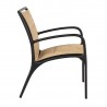 Woodard Orion Padded Sling Dining Armchair - Side