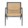 Woodard Orion Padded Sling Lounge Chair with Arms - Front