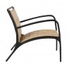 Woodard Orion Padded Sling Lounge Chair with Arms - Side
