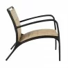Woodard Orion Padded Sling Lounge Chair with Arms - Side - Woodard Orion Padded Sling Lounge Chair with Arms - Side