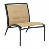 Woodard Orion Padded Sling Armless Lounge Chair - Angled - Woodard Orion Padded Sling Armless Lounge Chair - Angled