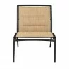 Woodard Orion Padded Sling Armless Lounge Chair - Front - Woodard Orion Padded Sling Armless Lounge Chair - Front