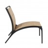 Woodard Orion Padded Sling Armless Lounge Chair - Side