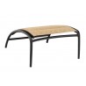 Woodard Orion Padded Sling Ottoman - Back Angled
