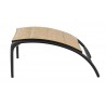Woodard Orion Padded Sling Ottoman - Side