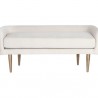 Sunpan Sammy Bench Cream Sky - Front Angle