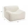 Osterbro Accent Chair in Cream- seat dimension - Osterbro Accent Chair in Cream- seat dimension
