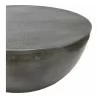Moe's Home Collection Conga Coffee Table in Antique Zinc - Side Closeup Angle - Moe's Home Collection Conga Coffee Table in Antique Zinc - Side Closeup Angle