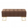 LumiSource Midas Bench - Brown Velvet - LumiSource Midas Bench - Brown Velvet