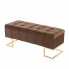 LumiSource Midas Bench - Brown Velvet - LumiSource Midas Bench - Brown Velvet