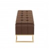 LumiSource Midas Bench - Brown Velvet - LumiSource Midas Bench - Brown Velvet