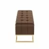LumiSource Midas Bench - Brown Velvet - LumiSource Midas Bench - Brown Velvet