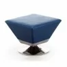 Manhattan Comfort Diamond Swivel Ottoman Set of 7 in Multi Colors of Blue - Manhattan Comfort Diamond Swivel Ottoman Set of 7 in Multi Colors of Blue