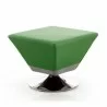 Manhattan Comfort Diamond Swivel Ottoman Set of 7 in Multi Colors of Green - Manhattan Comfort Diamond Swivel Ottoman Set of 7 in Multi Colors of Green