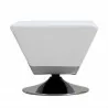 Manhattan Comfort Diamond Swivel Ottoman Set of 7 in Multi Colors of White - Manhattan Comfort Diamond Swivel Ottoman Set of 7 in Multi Colors of White