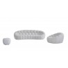 Nest Ottoman Stool in White-in set 2