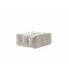 Cloud Ottoman in Beige-side view 1