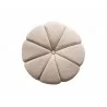 Lune Ottoman in Taupe- top view - Lune Ottoman in Taupe- top view