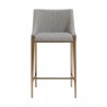 Sunpan Dionne Counter Stool in Monument Pebble - Front Angle