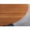 Greenington Soho 36" Round Table Amber - Closeup Top Angle