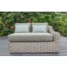 Outsy Alejandra Wicker Left Sofa  - Outsy Alejandra Wicker Left Sofa 