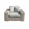 Outsy Anna Lux Wicker Lounge Chair - Front - Outsy Anna Lux Wicker Lounge Chair - Front