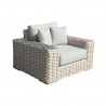 Outsy Anna Lux Wicker Lounge Chair - Angled