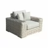 Outsy Anna Lux Wicker Lounge Chair - Angled - Outsy Anna Lux Wicker Lounge Chair - Angled