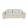 Outsy Anna Lux Wicker 3 Seat Sofa - Front