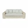 Outsy Anna Lux Wicker 3 Seat Sofa - Front - Outsy Anna Lux Wicker 3 Seat Sofa - Front