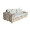 Outsy Anna Lux Wicker 3 Seat Sofa - Angled