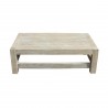 Outsy Anna Lux Wicker Brushed Wooden Table - Front