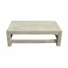 Outsy Anna Lux Wicker Brushed Wooden Table - Front - Outsy Anna Lux Wicker Brushed Wooden Table - Front
