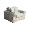 Outsy Anna Wicker Lounge Chair - Angled