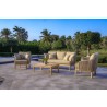 Outsy Eve 4-Piece Outdoor and Backyard Wood, Aluminum and Rope Furniture Set - Lifestyle 3